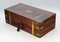 19th Century Large Flame Mahogany Brass Bound Writing Slope, Image 5