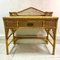 Vintage Wicker and Rattan Desk 1