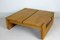 Vintage French Solid Elm Coffee Table from Regain Furniture, 1960s, Image 4