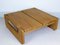 Vintage French Solid Elm Coffee Table from Regain Furniture, 1960s 2