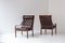 Vintage Armchairs and Ottoman by Fredrik A. Kayser for Vatne Furniture, 1960s, Set of 3, Image 12