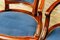 Dining Chairs in Blue Velvet, 1961, Set of 2, Image 6