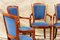 Dining Chairs in Blue Velvet, 1961, Set of 2 2