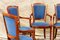 Dining Chairs in Blue Velvet, 1961, Set of 2, Image 2