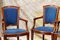 Dining Chairs in Blue Velvet, 1961, Set of 2, Image 7