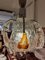 Chromed Steel Chandelier with Puffed Glass from Mazzega, 1970 18
