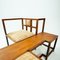 Dutch Handmade Pearwood Vis-a-Vis Bench in the style of Mackingtosh, 1984 17