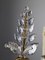 Florale Wandlampen aus Kristallglas & goldenem Metall von Maison Baguès, 1890er, 3er Set 5