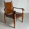 Leather Safari Armchair attributed to Wilhelm Kienzle for Wohnbedarf, 1950s, Image 1