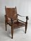 Leather Safari Armchair attributed to Wilhelm Kienzle for Wohnbedarf, 1950s 19