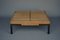 Vintage Slatted Teak and Metal Coffee Table, 1960s 17