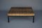 Vintage Slatted Teak and Metal Coffee Table, 1960s 2