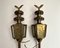 Carriage Wall Lanterns in Brass with Eagles, Belgium, 1890s, Set of 2 5