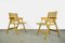 Vintage Foldable Dining Chairs by the Slovenian Architect Niko Kralj for Stol, 1950s, Set of 2 1