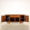 Vintage Cabinet in Walnut Veneer & Brass, Italy, 1970s, Image 3