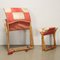 Foldable Dodo Chairs & Footrests in Birch attributed to D. Rossi for Rossi Dalbizzate, Set of 4 7