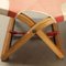 Foldable Dodo Chairs & Footrests in Birch attributed to D. Rossi for Rossi Dalbizzate, Set of 4, Image 13