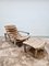 Fauteuil et Repose-pieds Vintage par Ilmari Lappalainen pour Asko, 1960s 2