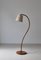 Swedish Art Deco Floor Lamp in Patinated Elm with William Morris Shade, 1930s 6