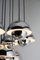 Large Vintage Chrome Flowerpot Chandelier by Verner Panton, 1970s, Image 5