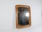Midcentury Modern Sculptural Wall Mirror in Oak and Crystal Glass, 1960s, Image 13