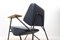 Mid-Century Modernist Leather Polygon Armchair, Image 6