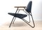 Modernistischer Mid-Century Polygon Ledersessel 2