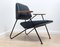 Modernistischer Mid-Century Polygon Ledersessel 5