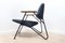 Mid-Century Modernist Leather Polygon Armchair, Image 10