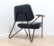 Fauteuil Polygone Mid-Century Moderniste en Cuir 7