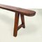 Mid-Century French Wooden Bench with Narrow and Long Seat, 1930s 6