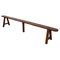 Mid-Century French Wooden Bench with Narrow and Long Seat, 1930s, Image 1