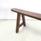 Mid-Century French Wooden Bench with Narrow and Long Seat, 1930s, Image 10