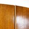 Italian Art Deco Style Wooden Wardrobe with Mirror and Shelves, 1950s, Image 16