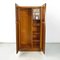 Italian Art Deco Style Wooden Wardrobe with Mirror and Shelves, 1950s, Image 4