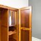 Italian Art Deco Style Wooden Wardrobe with Mirror and Shelves, 1950s 5