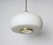 Italian Opal Glass and Brass Ceiling Lamp from Stilnovo, 1960s, Image 7