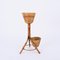 Mid-Century Italian Rattan and Bamboo Flower Stand Plant Holder, 1960s, Image 13