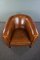 Large Sheep Leather Club Chair 6