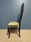 Black Chippendale Chairs, Set of 4 4