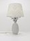 Hollywood Regency White Pineapple Table Lamp from Tommaso Barbi, Italy, 1970s 4