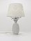 Hollywood Regency White Pineapple Table Lamp from Tommaso Barbi, Italy, 1970s, Image 4