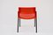 Red and Black City Dining Chairs attributed to Lucci & Orlandini for Lamm, 1980s, Set of 6 4