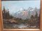Paesaggio di montagna, metà XIX secolo, Olio su tela, con cornice, Immagine 2