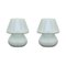 Italienische Mushroom Lampen aus Muranoglas, 1990er, 2er Set 1