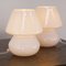 Lámparas italianas en forma de hongo de cristal de Murano, años 90. Juego de 2, Imagen 3