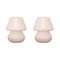 Italienische Mushroom Lampen aus Muranoglas, 1990er, 2er Set 1