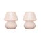 Lámparas italianas en forma de hongo de cristal de Murano, años 90. Juego de 2, Imagen 1