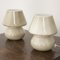 Italian Murano Glass Mushroom Lamps, 1990s, Set of 2 3