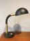 Deutsche Vintage Schreibtischlampe aus Messing & schwarzem Metall von Hillebrand Lighting 1